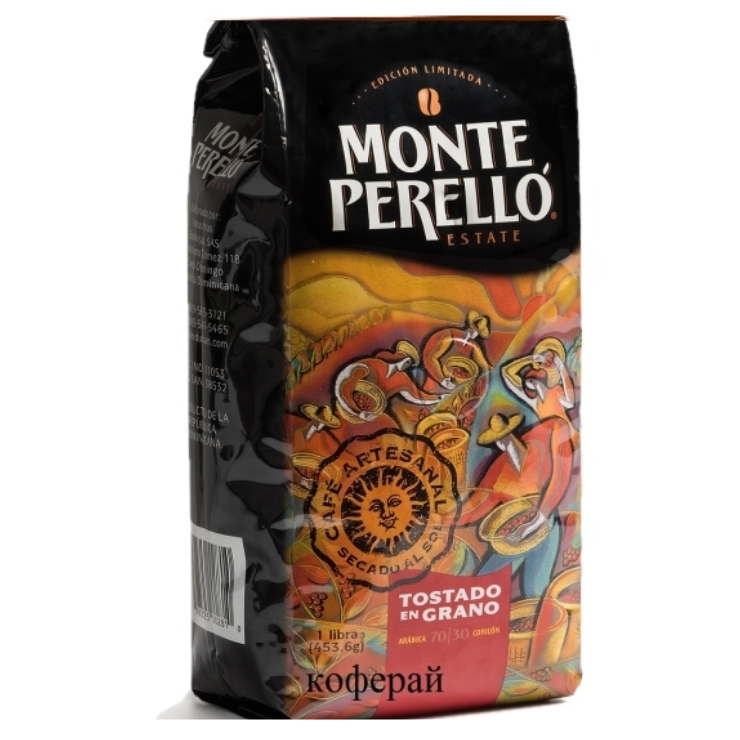  Monte Perello - доминиканский  100% органический  кофе  в зернах  для истинных  гурманов, 453.6 г  Без горечи, без кислотности. Ограниченная серия.  Упаковано в Доминикане.  